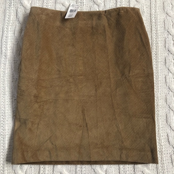 Ralph Lauren Sport 10 tan high waisted corduroy pencil skirt NWT - Picture 3 of 8